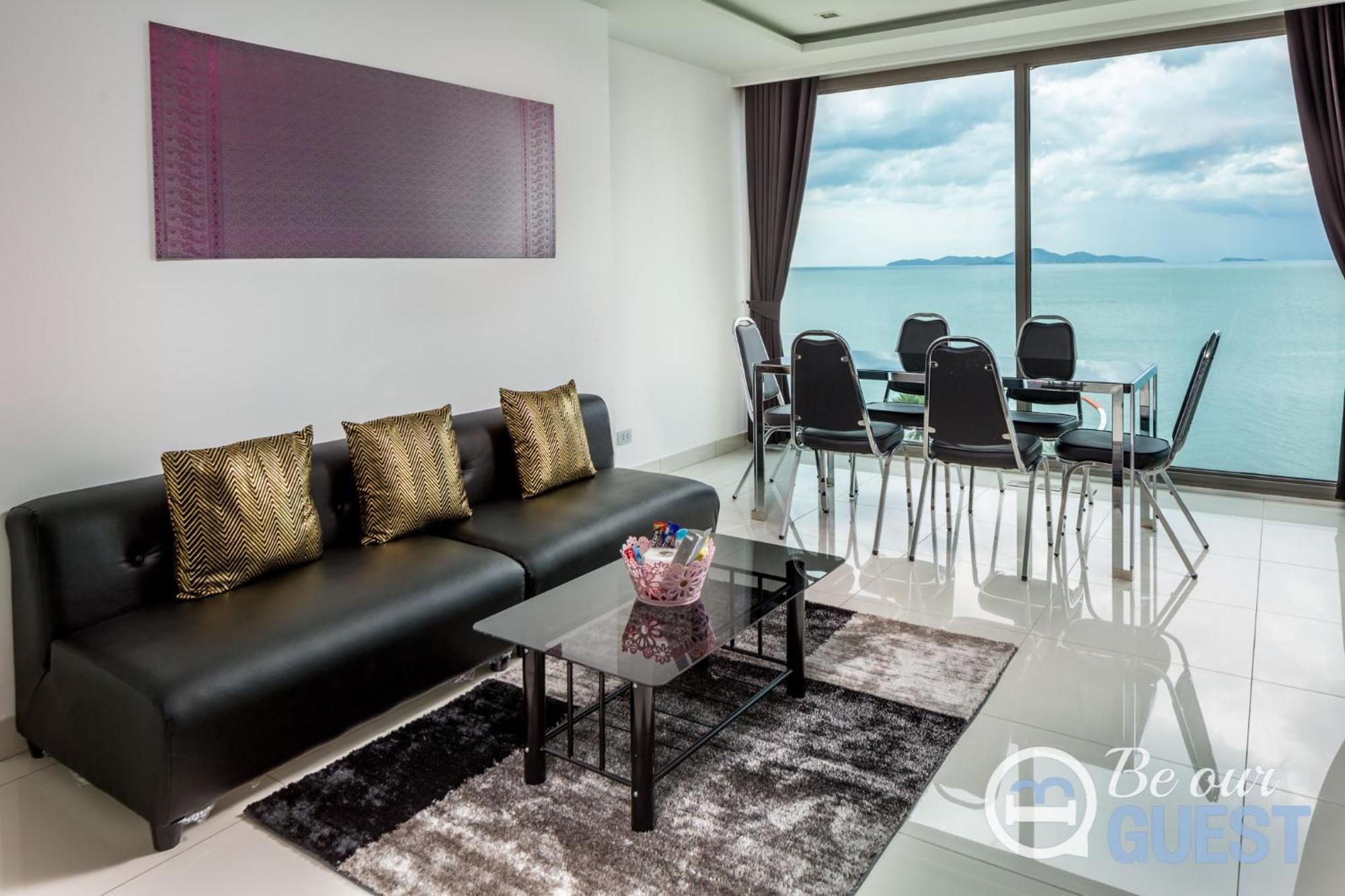 Stunning Sea View Condo On The Beach - Monthly Stay Pattaya Eksteriør bilde