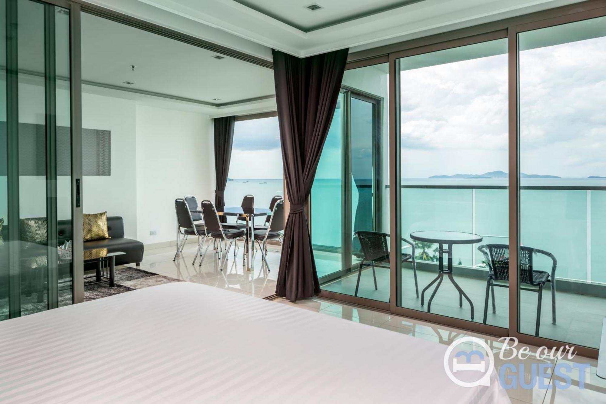 Stunning Sea View Condo On The Beach - Monthly Stay Pattaya Eksteriør bilde