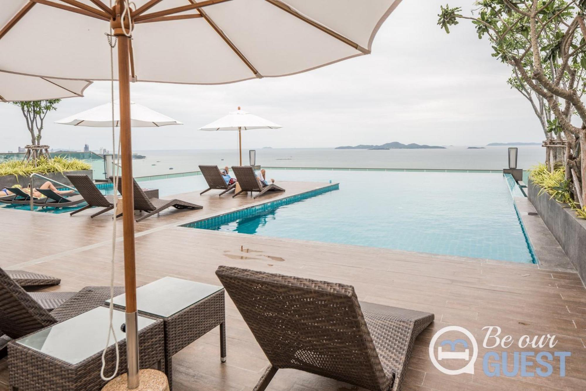 Stunning Sea View Condo On The Beach - Monthly Stay Pattaya Eksteriør bilde